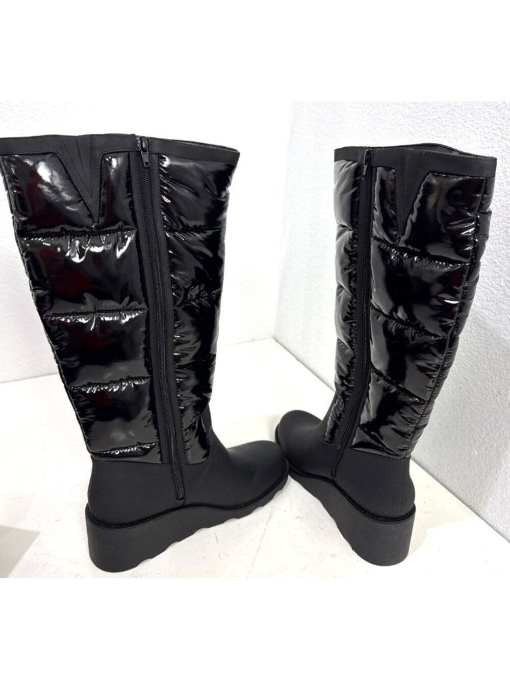 INC Hiliah Puffy Puffer Pull On Wedge Knee-High Winter Boots Womens Size 11M - Picture 5 of 12
